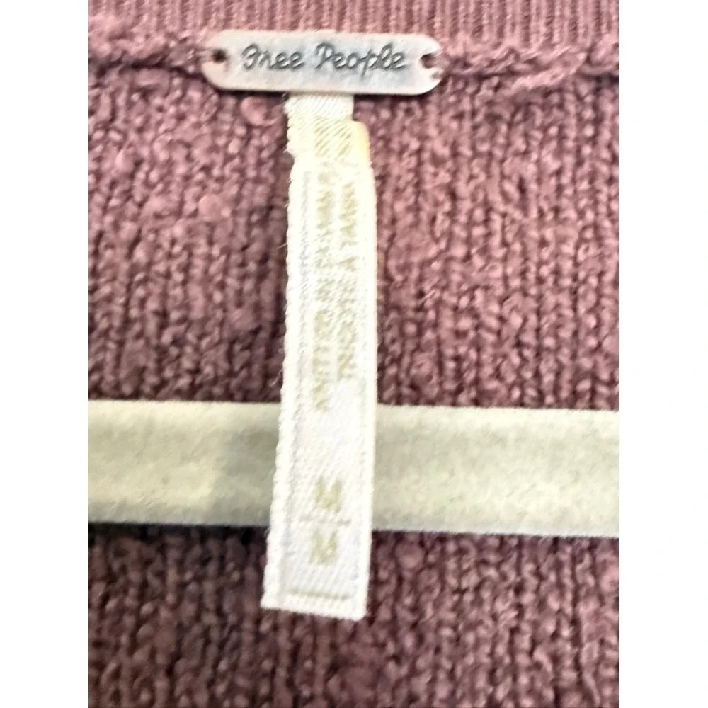 Free People Found My Friend‎ Pullover Sweater Plum Burgundy Medium